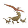Scene of life among dinosaurs