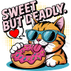 Sweet But Deadly Cat Donut