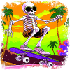 Skeleton Skateboarder