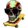 Skulls Skateboard