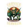 Serveur Restaurant - Squelette Halloween