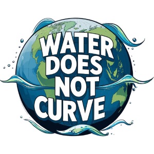 Water Does Not Curve – Flat Earth Awareness Tee