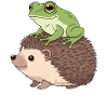 Niedliche Tierfreunde Illustration
