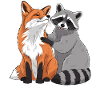 Wilde Tierfreunde Illustration
