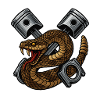Snake with Pistons, Retro
