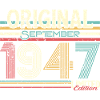 Retro September 1947 Print Design