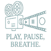 Creative film motif with slogan