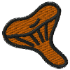 Austernpilz orange bestickt