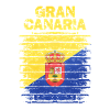 Drapeau Guanche au look rustique