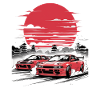 Retro Japan Car Drift Shirt