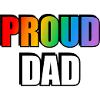 Rainbow Pride Dad Design