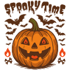 Spooky Time Pumpkin – Creepy Halloween Design