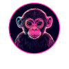 Cute Neon Monkey