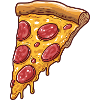 Pepperoni Pizza Slice Food Lover