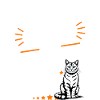 Travaille dur Rêve de grand chat