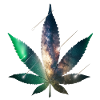 Galaxy Hanfblatt - Cannabis - Weed