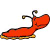 Slug snail without shell smiles