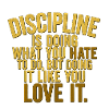 Discipline Motivational Quote Design
