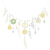 Delicate Fruit and Feather Necklace