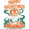 Spooky Jack-o'-Lantern Skeleton Halloween Design