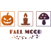 Autumn mood Halloween design