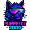 Neon Cat Purrfect 2000 Design
