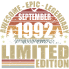 1992 septembre 1992 Anniversaire septembre 1992