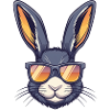 Bunny with sunglasses