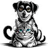 Dog And Cat Best Friends