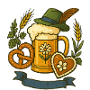 Beer Mug & Gingerbread Design