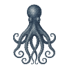 Contemporary Octopus Abstract Design