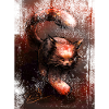 Schleichender Roter Luchs [Handgemalt]