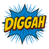 Comic-Style Dugout Schlagtext