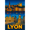 Lyon Picturesque Night View