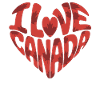 Heart with love for Canada