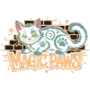 Magical cat with star motif