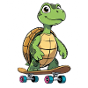 Cheeky Turtle Skateboard