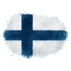 Finland flag blob