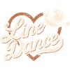 Linedance Herz mit Cowboyhut Design