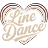 Heart-shaped lettering Line Dance