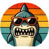 Cool Shark with Sunglasses