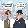 London Native Englishman Illustration