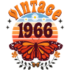1966 Butterfly 60th Birthday Woman