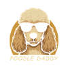 Stylish poodle with sunglasses