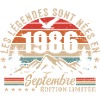 Legendary since September 1986 | September 1986