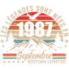 légendaire depuis septembre 1987 | septembre 1987