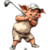 Pig Golfer / Golf Pig