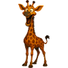 Funny Cartoon Giraffe – Funny Animal Motif