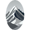 Abstract Mountains with Contrasts of Greys