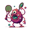 Monster Tennis Bunt und lustig